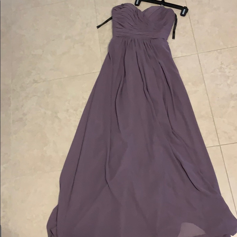 Lavender color bridesmaids dress